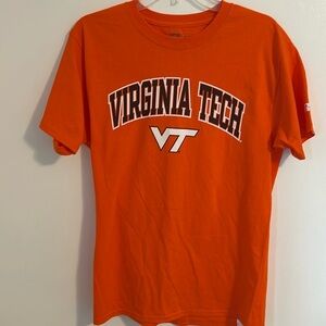 Russell Athletic Virginia Tech Hokies VT Orange and Maroon t-shirt Sz M. Unisex